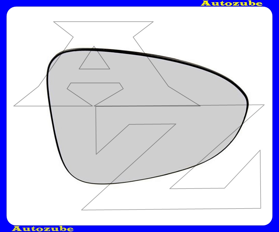 Visszapillantó tükörlap jobb, domború (tartólappal) Visszapillantó tükörlap jobb, domború (tartólappal)