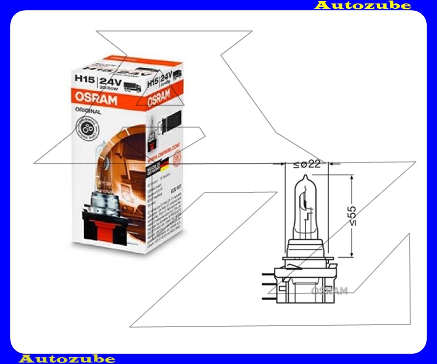Izzó H15 24V_60/20W {OSRAM} Izzó H15 24V_60/20W {OSRAM}