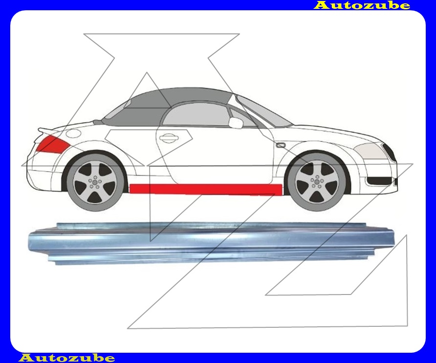 Küszöb alsó rész, oldalfüggetlen 