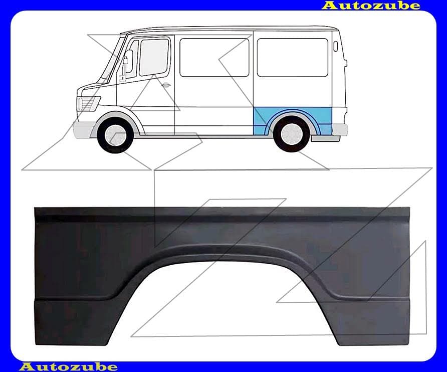 Hátsó sárvédő javítóív bal Hátsó sárvédő javítóív bal