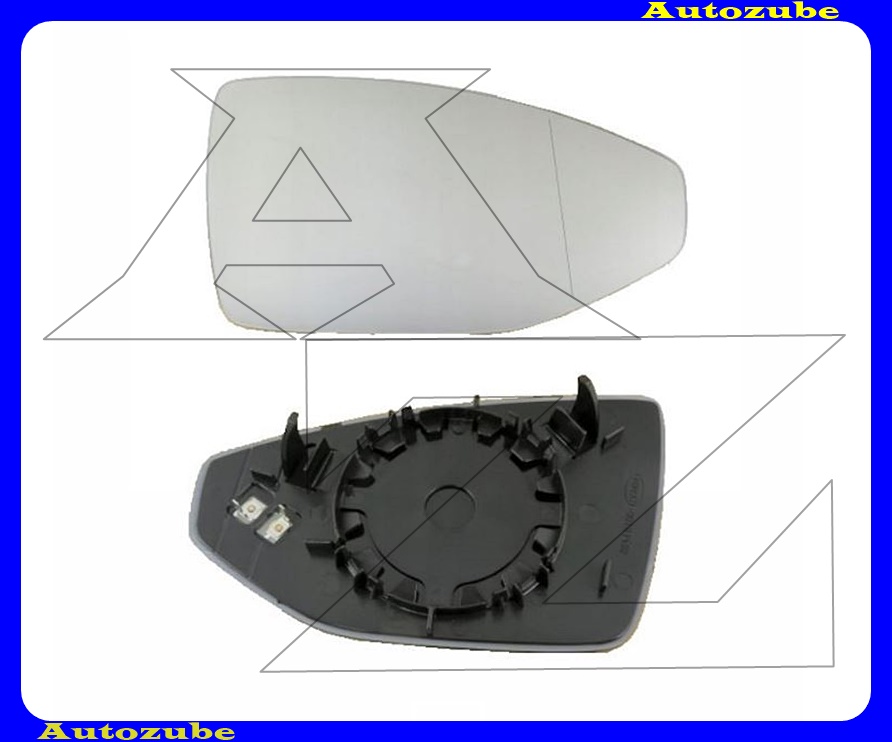Visszapillantó tükörlap jobb, fűthető-aszférikus (tartólappal) Visszapillantó tükörlap jobb, fűthető-aszférikus (tartólappal)