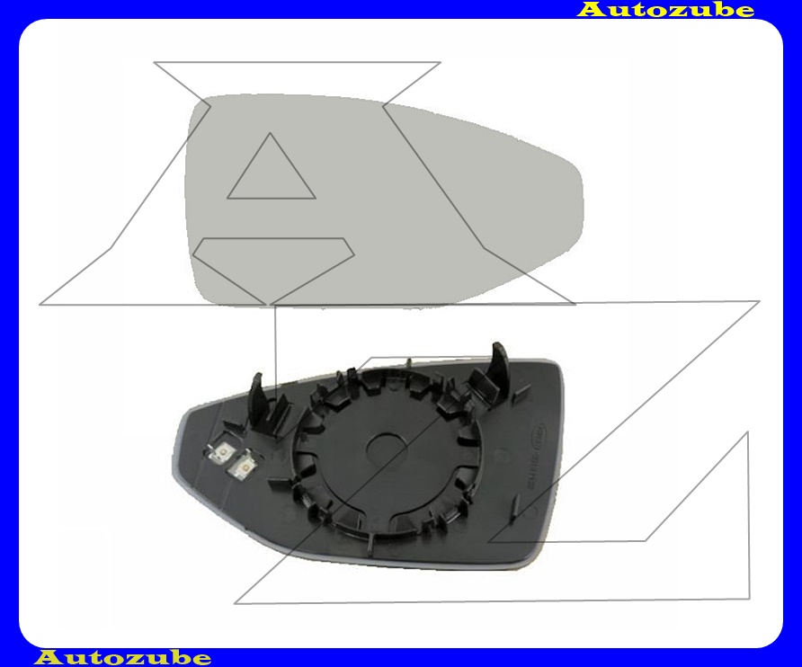Visszapillantó tükörlap jobb, fűthető-domború (tartólappal) Visszapillantó tükörlap jobb, fűthető-domború (tartólappal)