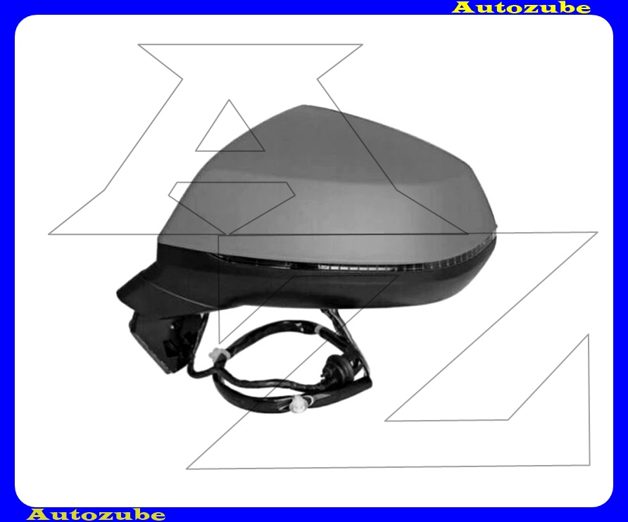 Visszapillantó tükör bal, elektromosan behajló, fűthető-aszférikus tükörlappal, fényezhető borítással, irányjelzővel Visszapillantó tükör bal, elektromosan behajló, fűthető-aszférikus tükörlappal, fényezhető borítással, irányjelzővel