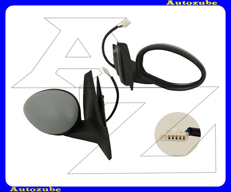 Visszapillantó tükör jobb, elektromos, fűthető-aszférikus-kék tükörlappal, alapozott borítással Visszapillantó tükör jobb, elektromos, fűthető-aszférikus-kék tükörlappal, alapozott borítással