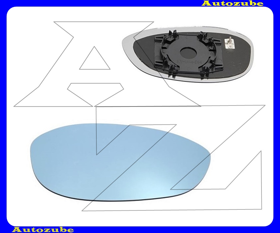Visszapillantó tükörlap jobb, fűthető-domború-kék (tartólappal) Visszapillantó tükörlap jobb, fűthető-domború-kék (tartólappal)