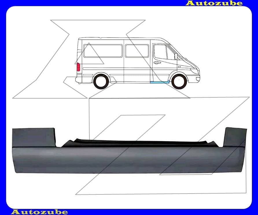 Küszöb jobb első ajtó alatti (külső javítólemez) {KLOKKERHOLM} Küszöb jobb első ajtó alatti (külső javítólemez) {KLOKKERHOLM}