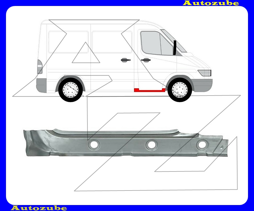 Küszöb jobb első ajtó alatti (belső javítólemez) {POTRYKUS} Küszöb jobb első ajtó alatti (belső javítólemez) {POTRYKUS}