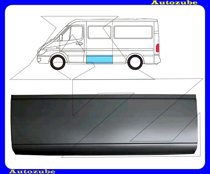 Oldalfal alsó rész bal (119x40cm) (külső javítólemez) {POTRYKUS} Oldalfal alsó rész bal (119x40cm) (külső javítólemez) {POTRYKUS}