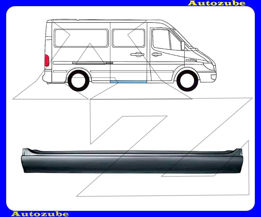 Küszöb jobb tolóajtó alatti (120cm) (külső javítólemez) {KLOKKERHOLM} Küszöb jobb tolóajtó alatti (120cm) (külső javítólemez) {KLOKKERHOLM}