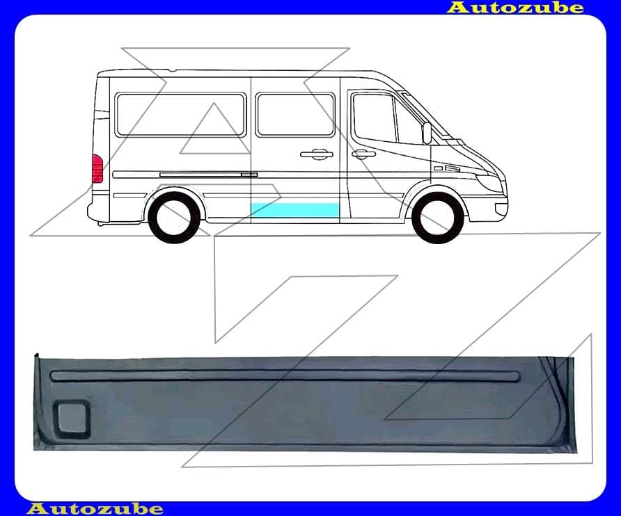 Tolóajtó váz alsó része (belső javítólemez) {POTRYKUS} Tolóajtó váz alsó része (belső javítólemez) {POTRYKUS}