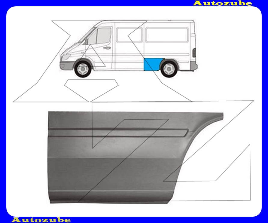 Hátsó sárvédő első rész bal Hátsó sárvédő első rész bal