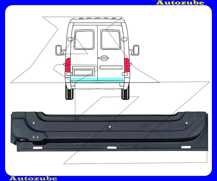 Hátsó ajtóváz alsó rész bal (belső javítólemez) {KLOKKERHOLM} Hátsó ajtóváz alsó rész bal (belső javítólemez) {KLOKKERHOLM}