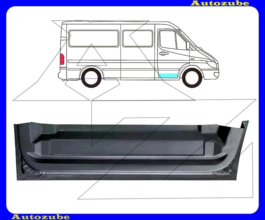 Ajtóváz alsó rész jobb első (belső javítólemez) Ajtóváz alsó rész jobb első (belső javítólemez)