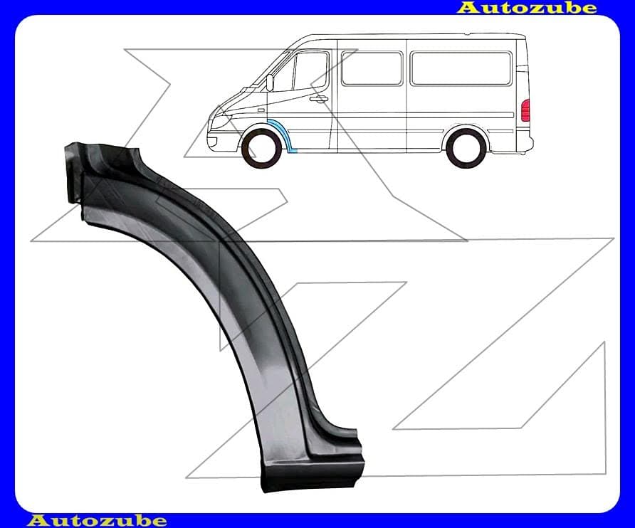 Első sárvédő javítóív hátsó rész bal (külső javítólemez) Első sárvédő javítóív hátsó rész bal (külső javítólemez)