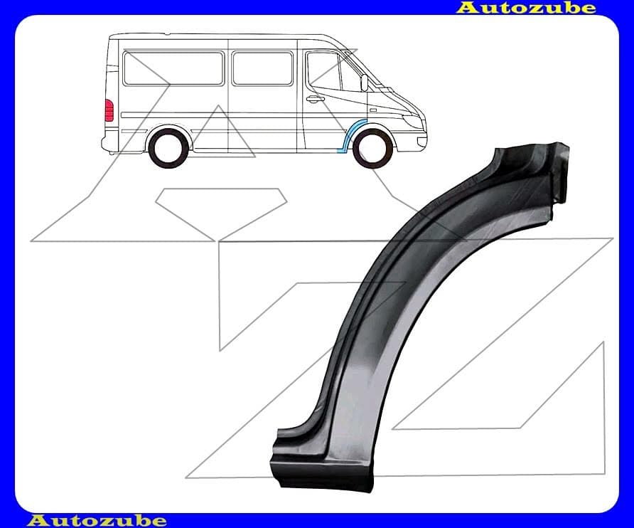 Első sárvédő javítóív hátsó rész jobb (külső javítólemez) Első sárvédő javítóív hátsó rész jobb (külső javítólemez)