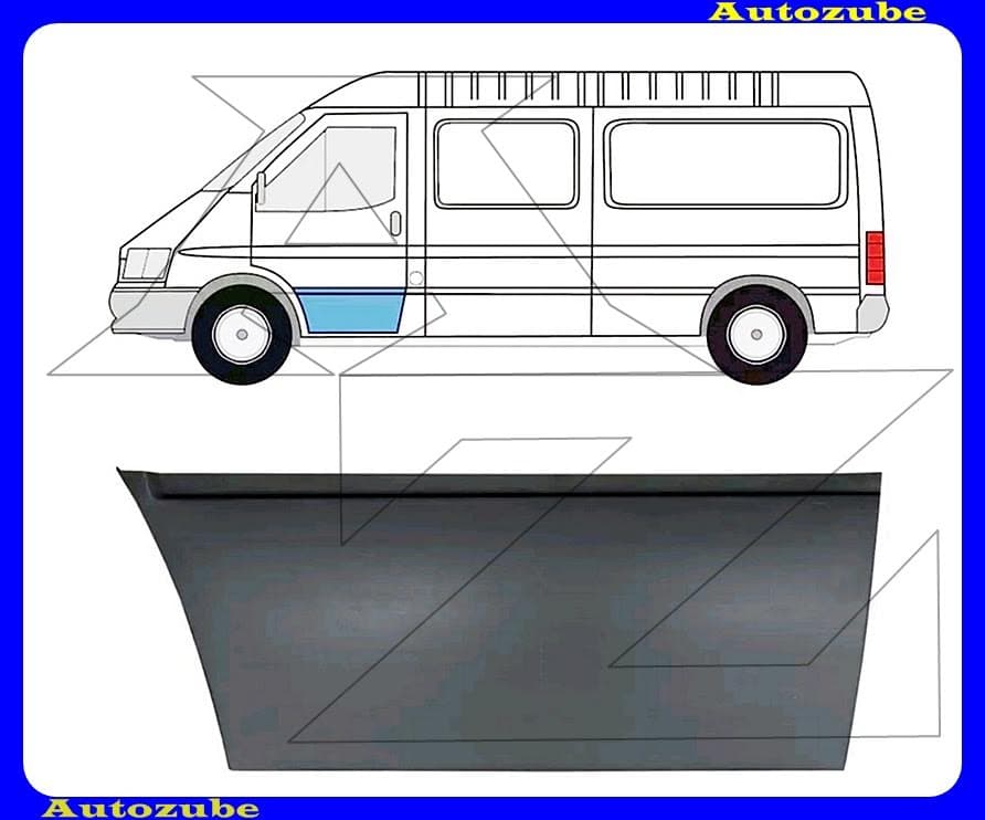 Ajtóborítás bal első alsó rész (külső javítólemez) Ajtóborítás bal első alsó rész (külső javítólemez)