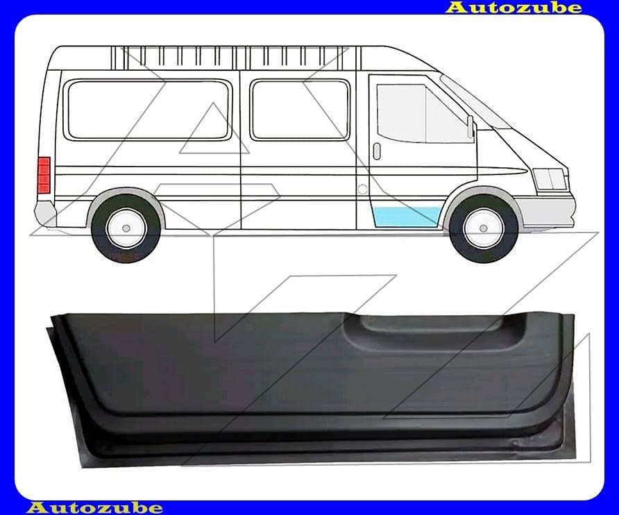 Ajtóváz jobb első alsó rész (belső javítólemez) {POTRYKUS} Ajtóváz jobb első alsó rész (belső javítólemez) {POTRYKUS}