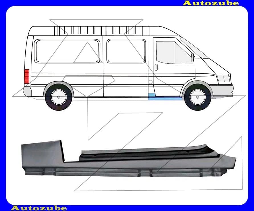 Küszöb jobb első ajtó alatti (külső javítólemez) {KLOKKERHOLM} Küszöb jobb első ajtó alatti (külső javítólemez) {KLOKKERHOLM}