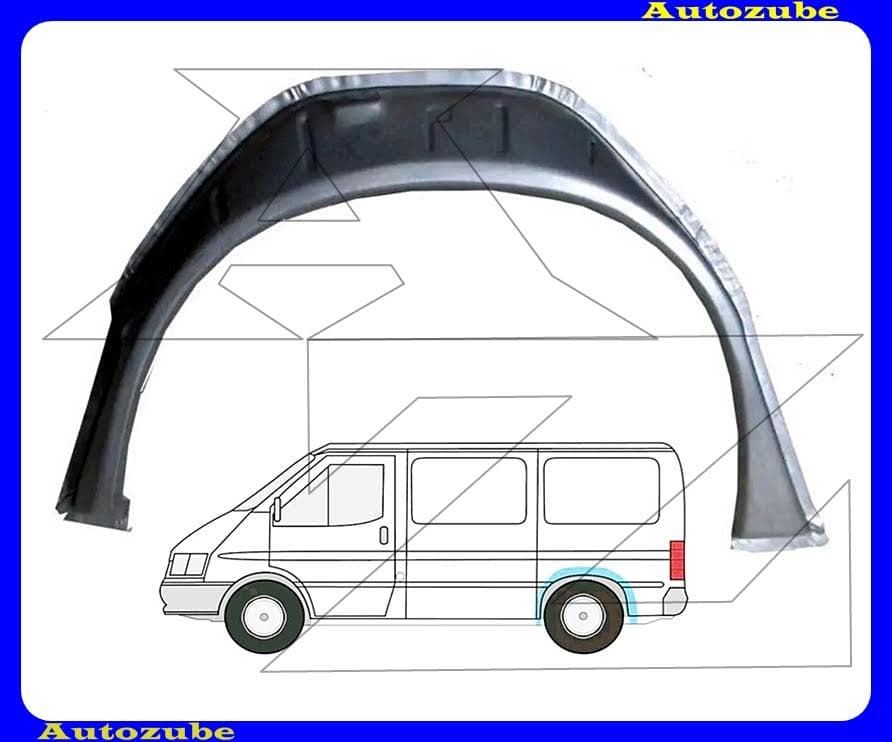 Hátsó doblemez javítóperem bal Hátsó doblemez javítóperem bal