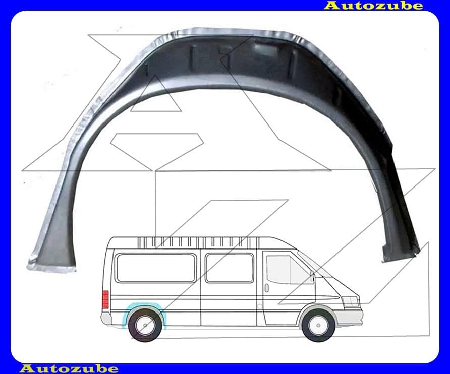 Hátsó doblemez javítóperem jobb Hátsó doblemez javítóperem jobb