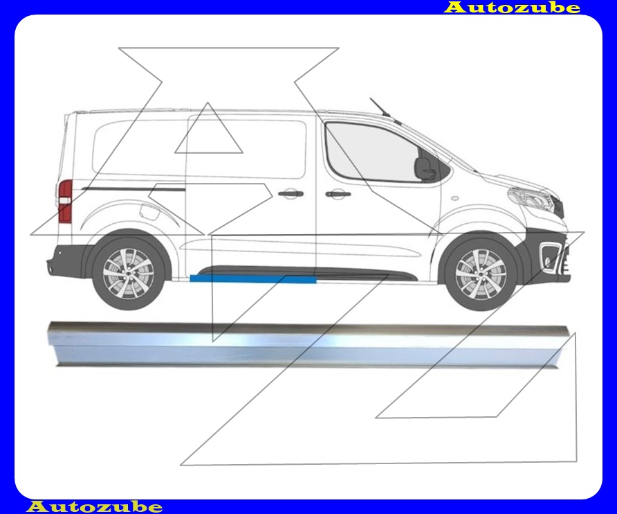 Küszöb tolóajtó alatti 