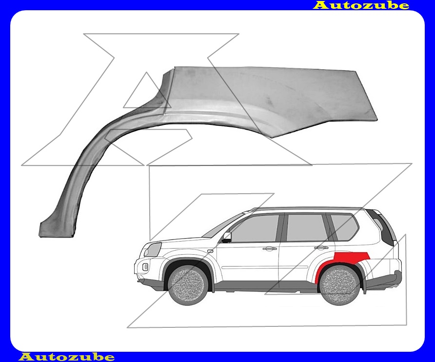 Hátsó sárvédő javítóív bal {KLOKKERHOLM} Hátsó sárvédő javítóív bal {KLOKKERHOLM}