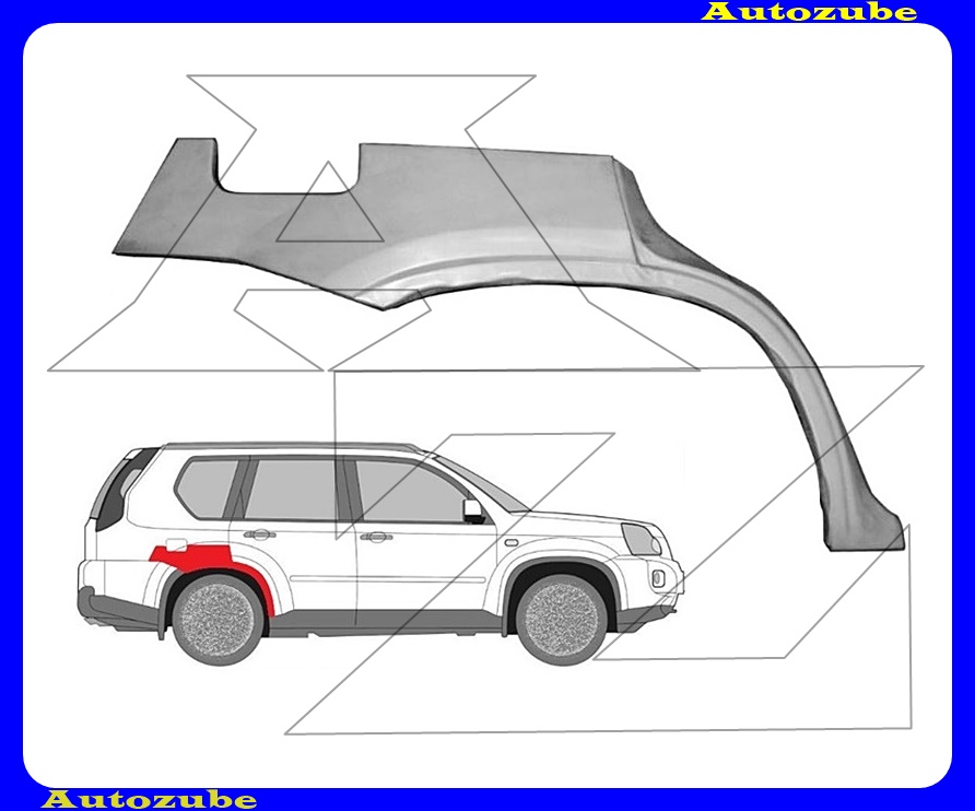 Hátsó sárvédő javítóív jobb {KLOKKERHOLM} Hátsó sárvédő javítóív jobb {KLOKKERHOLM}