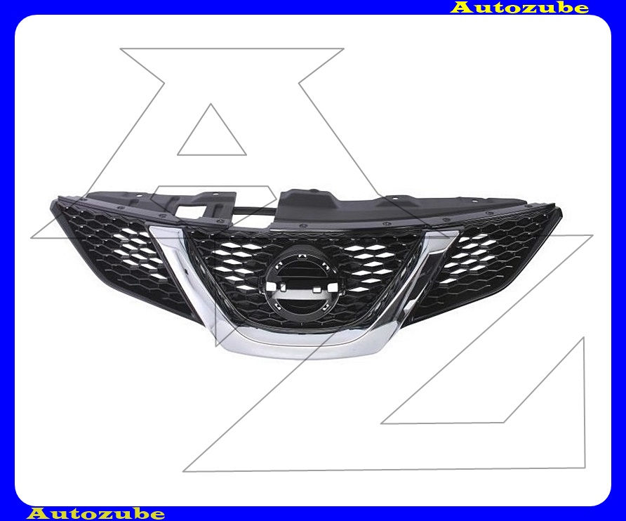 Hűtődíszrács fényes fekete, krómdíszléccel, zárhídtakartóval Hűtődíszrács fényes fekete, krómdíszléccel, zárhídtakartóval