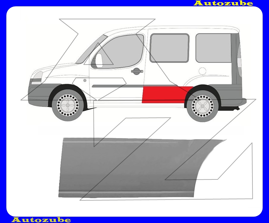 Hátsó sárvédő első rész bal Hátsó sárvédő első rész bal