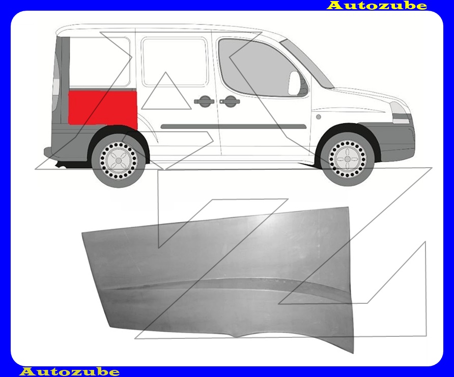 Hátsó sárvédő javítóív jobb Hátsó sárvédő javítóív jobb