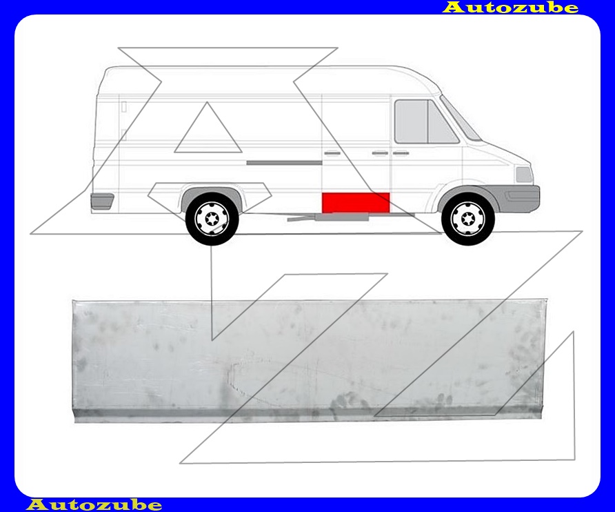 Tolóajtó alsó rész jobb Tolóajtó alsó rész jobb