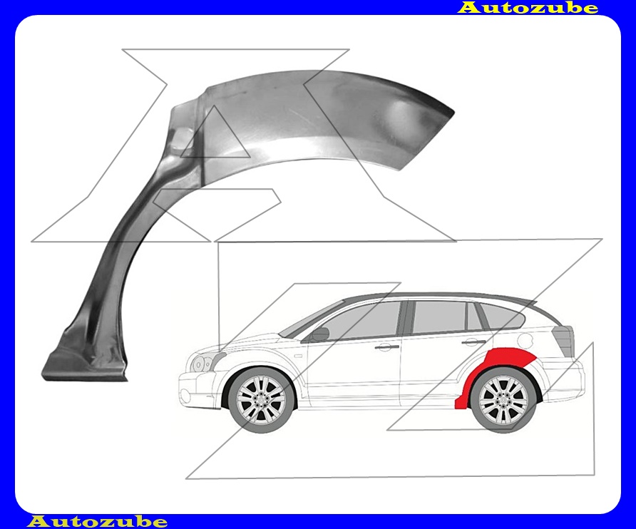 Hátsó sárvédő javítóív bal {KLOKKERHOLM} Hátsó sárvédő javítóív bal {KLOKKERHOLM}