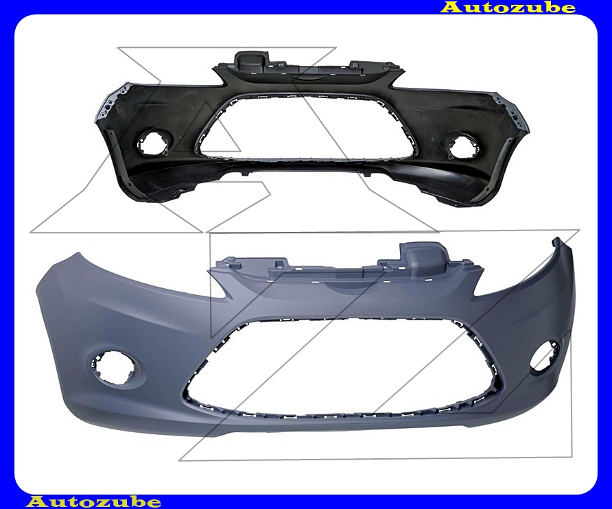 Első lökhárító ködlámpás alapozott Első lökhárító ködlámpás alapozott