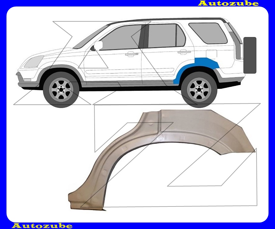 Hátsó sárvédő javítóív bal {KLOKKERHOLM} Hátsó sárvédő javítóív bal {KLOKKERHOLM}