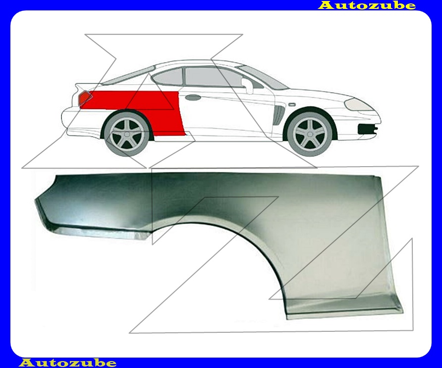 Hátsó sárvédő javítóív jobb {POTRYKUS} Hátsó sárvédő javítóív jobb {POTRYKUS}