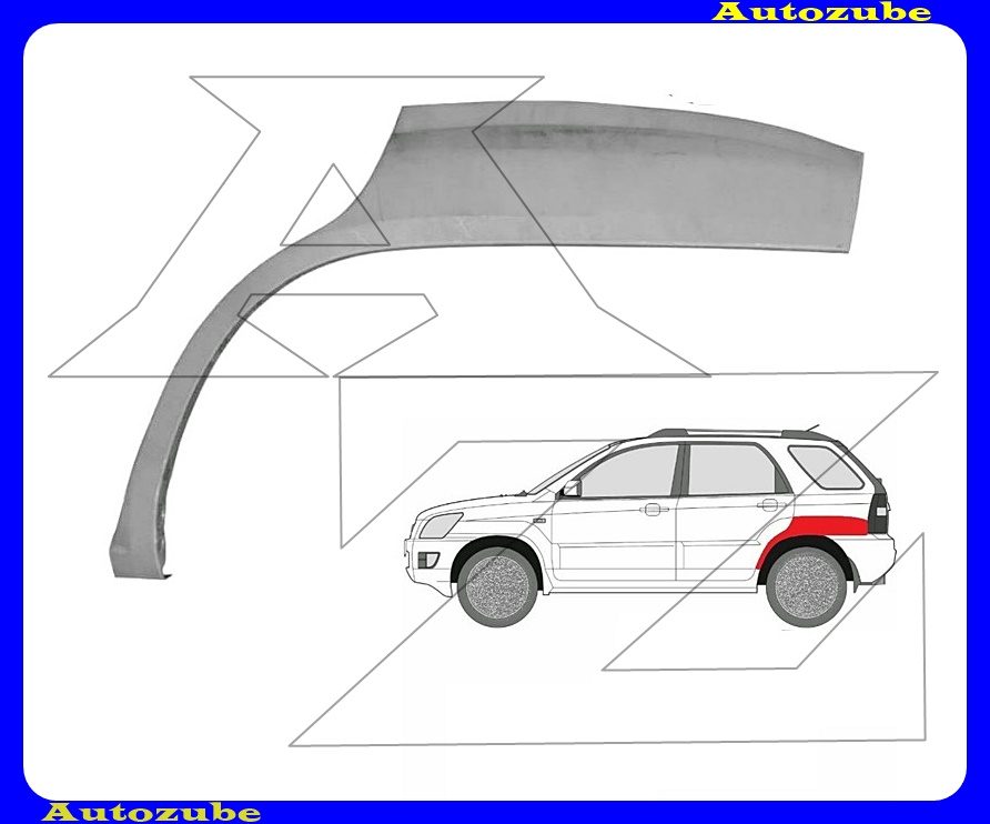 Hátsó sárvédő javítóív bal {KLOKKERHOLM} Hátsó sárvédő javítóív bal {KLOKKERHOLM}