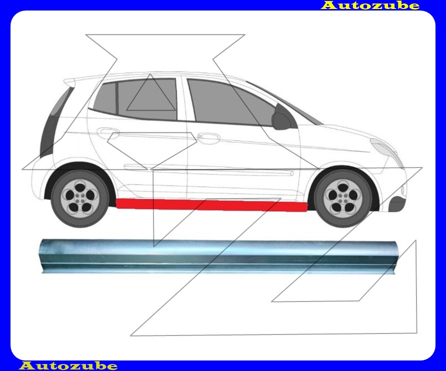 Küszöb alsó rész oldalfüggetlen 