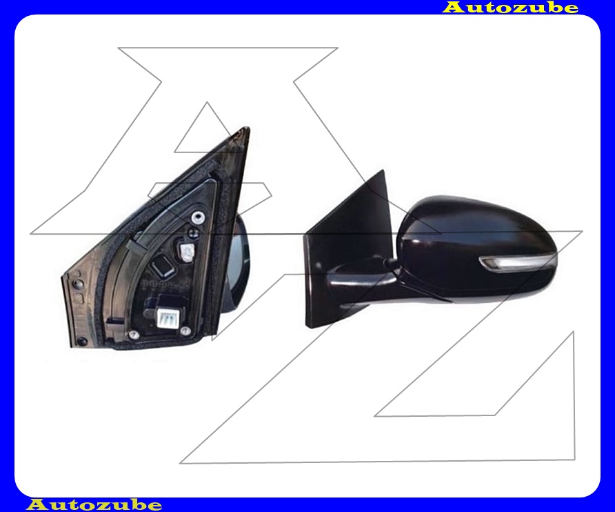 Visszapillantó tükör bal, elektromosan behajló, fűthető-domború tükörlappal, fényezhető borítással, irányjelzővel Visszapillantó tükör bal, elektromosan behajló, fűthető-domború tükörlappal, fényezhető borítással, irányjelzővel