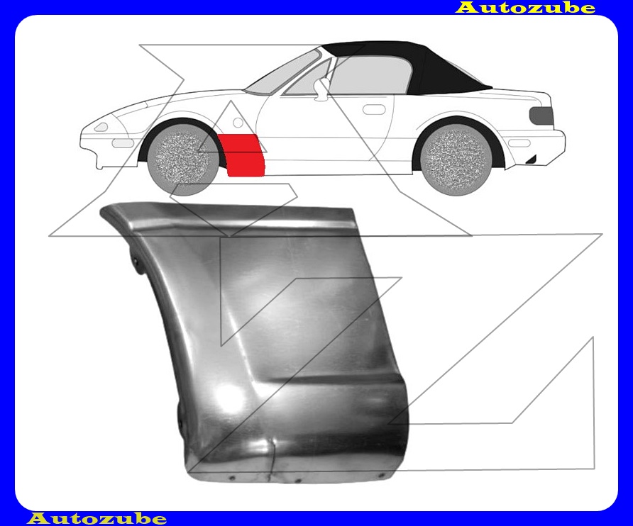 Első sárvédő hátsó rész bal (külső javítólemez) {POTRYKUS} Első sárvédő hátsó rész bal (külső javítólemez) {POTRYKUS}