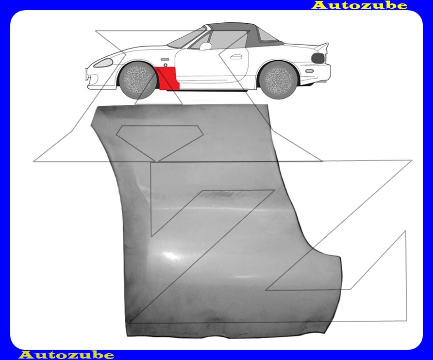 Első sárvédő hátsó rész bal (külső javítólemez) {POTRYKUS} Első sárvédő hátsó rész bal (külső javítólemez) {POTRYKUS}