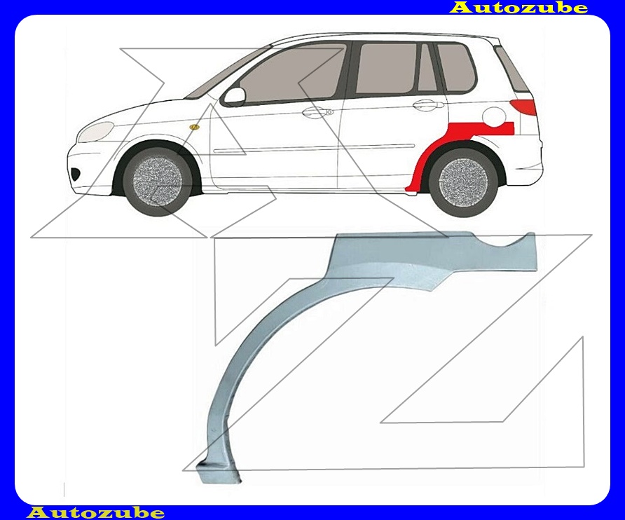 Hátsó sárvédő javítóív bal {KLOKKERHOLM} Hátsó sárvédő javítóív bal {KLOKKERHOLM}