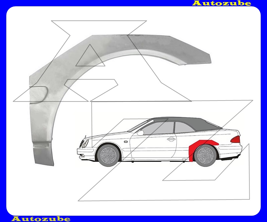 Hátsó sárvédő javítóív bal {KLOKKERHOLM} Hátsó sárvédő javítóív bal {KLOKKERHOLM}