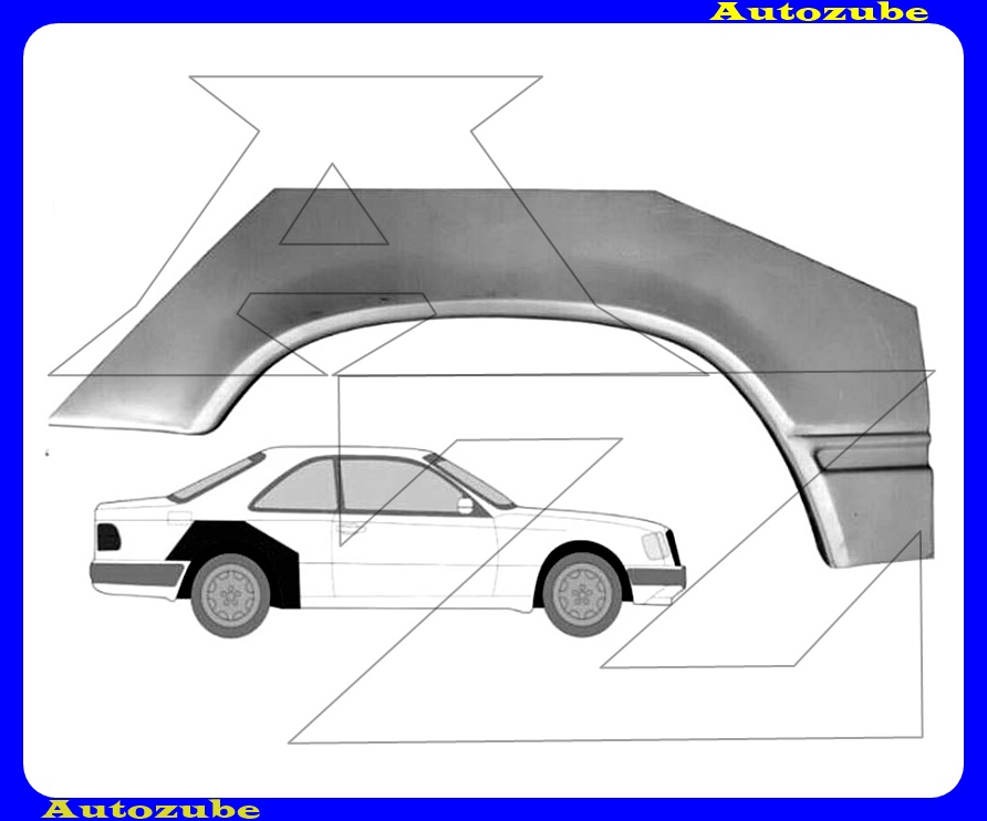 Hátsó sárvédő javítóív bal Hátsó sárvédő javítóív bal