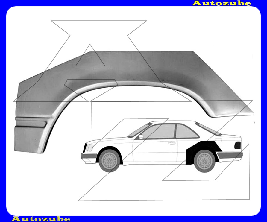 Hátsó sárvédő javítóív jobb Hátsó sárvédő javítóív jobb