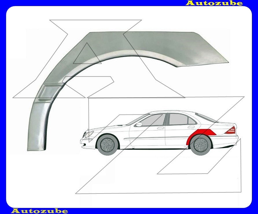 Hátsó sárvédő javítóív bal {KLOKKERHOLM} Hátsó sárvédő javítóív bal {KLOKKERHOLM}