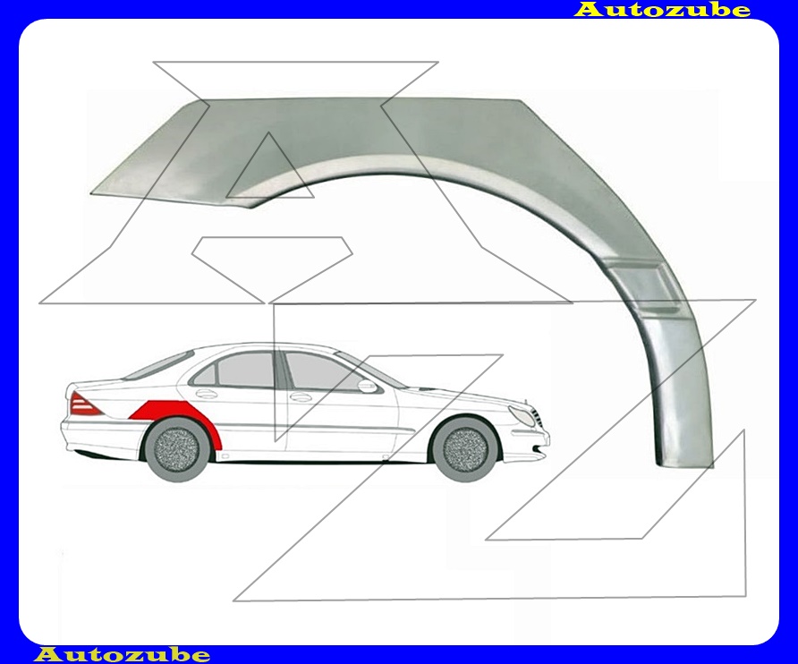 Hátsó sárvédő javítóív jobb {KLOKKERHOLM} Hátsó sárvédő javítóív jobb {KLOKKERHOLM}