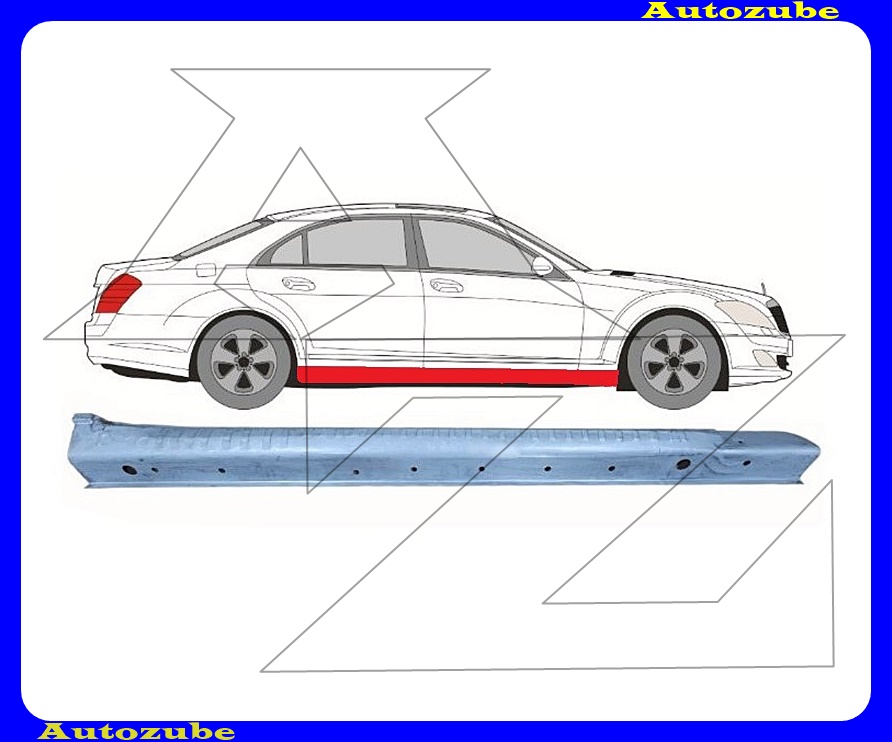 Küszöb jobb (külső javítólemez) {POTRYKUS} Küszöb jobb (külső javítólemez) {POTRYKUS}