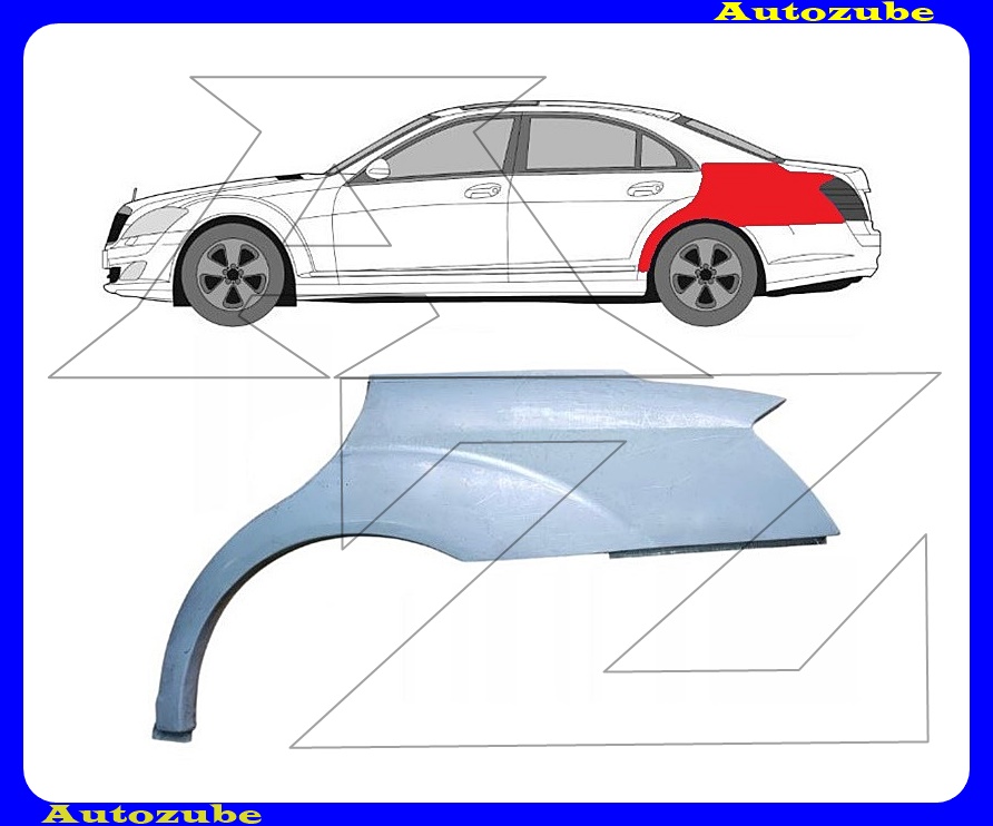 Hátsó sárvédő javítóív bal {POTRYKUS} Hátsó sárvédő javítóív bal {POTRYKUS}