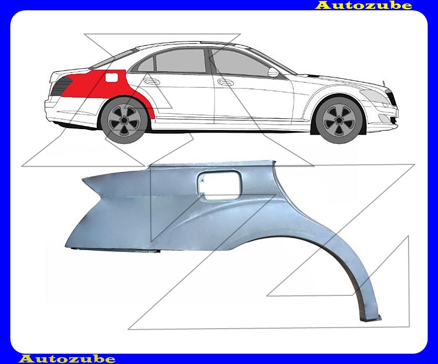 Hátsó sárvédő javítóív jobb {POTRYKUS} Hátsó sárvédő javítóív jobb {POTRYKUS}