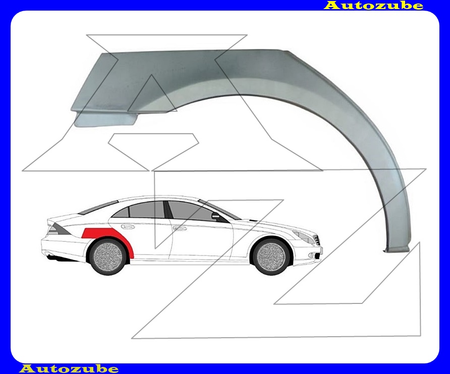 Hátsó sárvédő javítóív jobb {KLOKKERHOLM} Hátsó sárvédő javítóív jobb {KLOKKERHOLM}